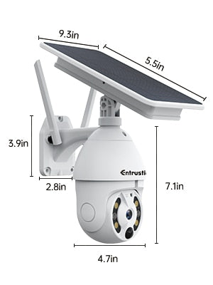 Solar Powered Security Camera - EV Nouv 