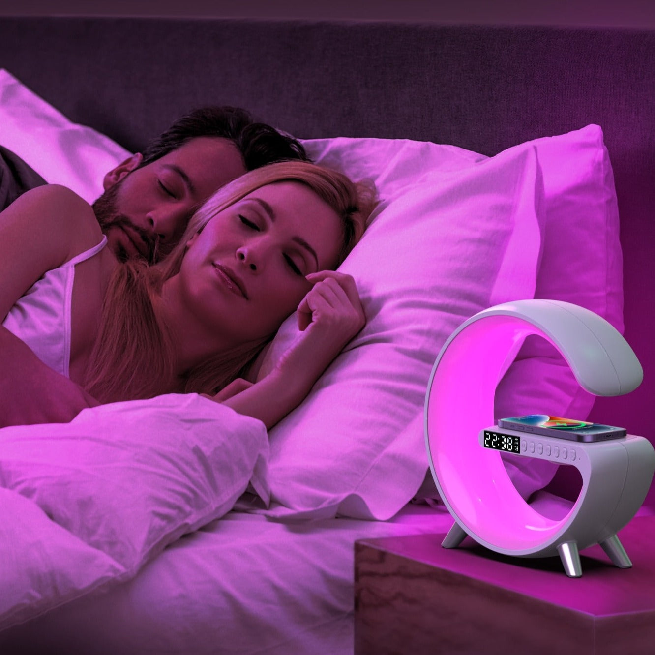 Wireless Charger with RGB Light - EV Nouv 