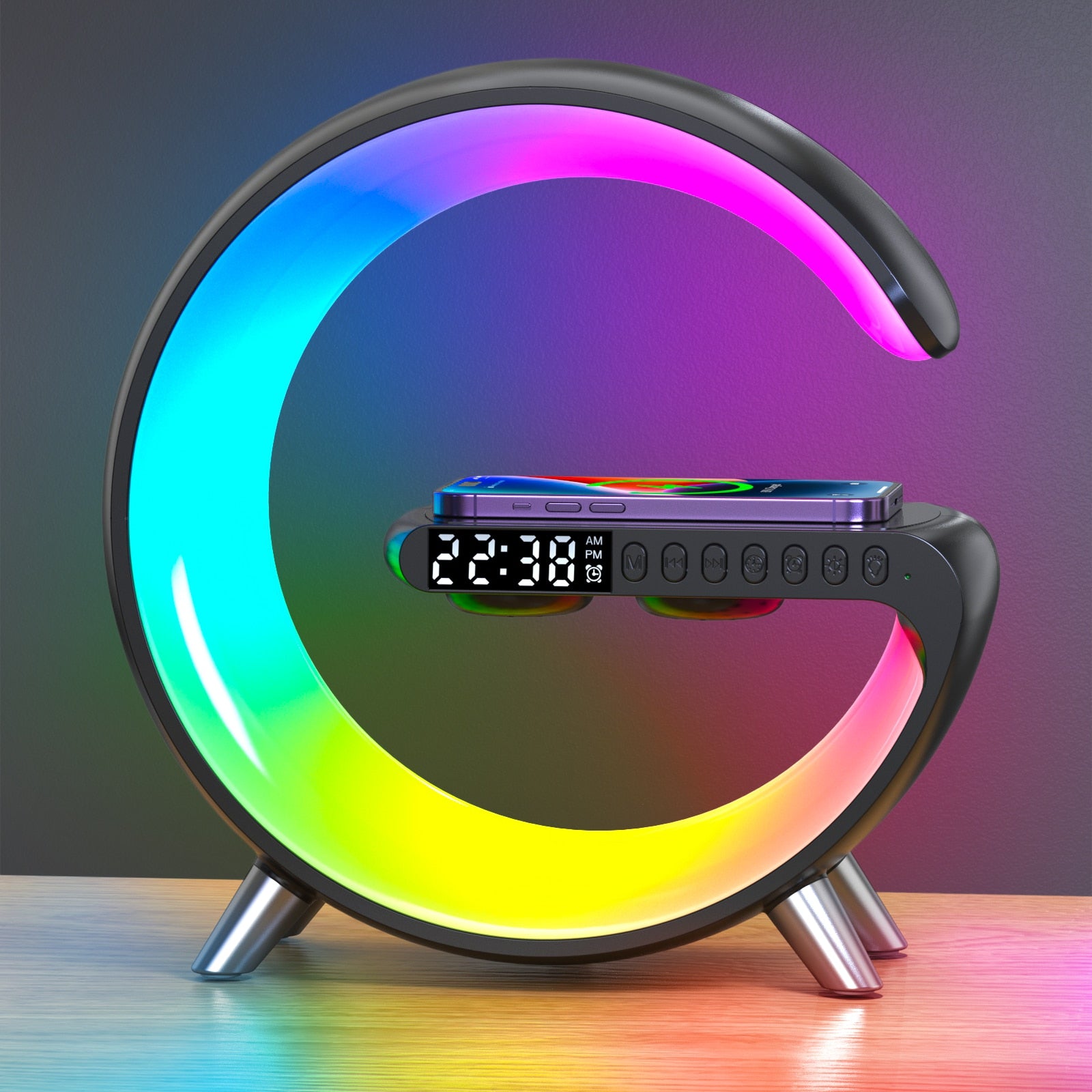 Wireless Charger with RGB Light - EV Nouv 