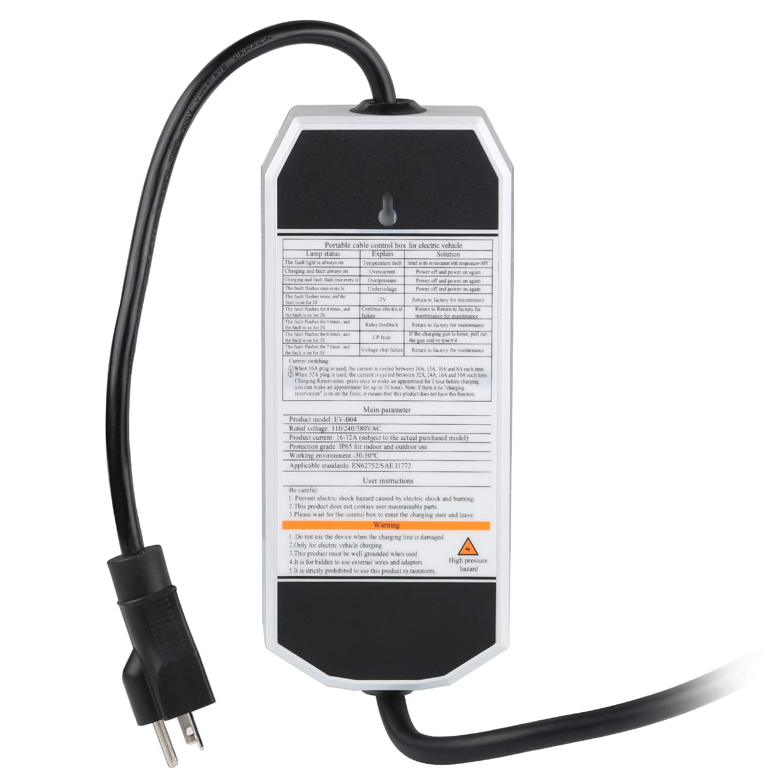EV Charger Compatible with  J1772 - EV Nouv 
