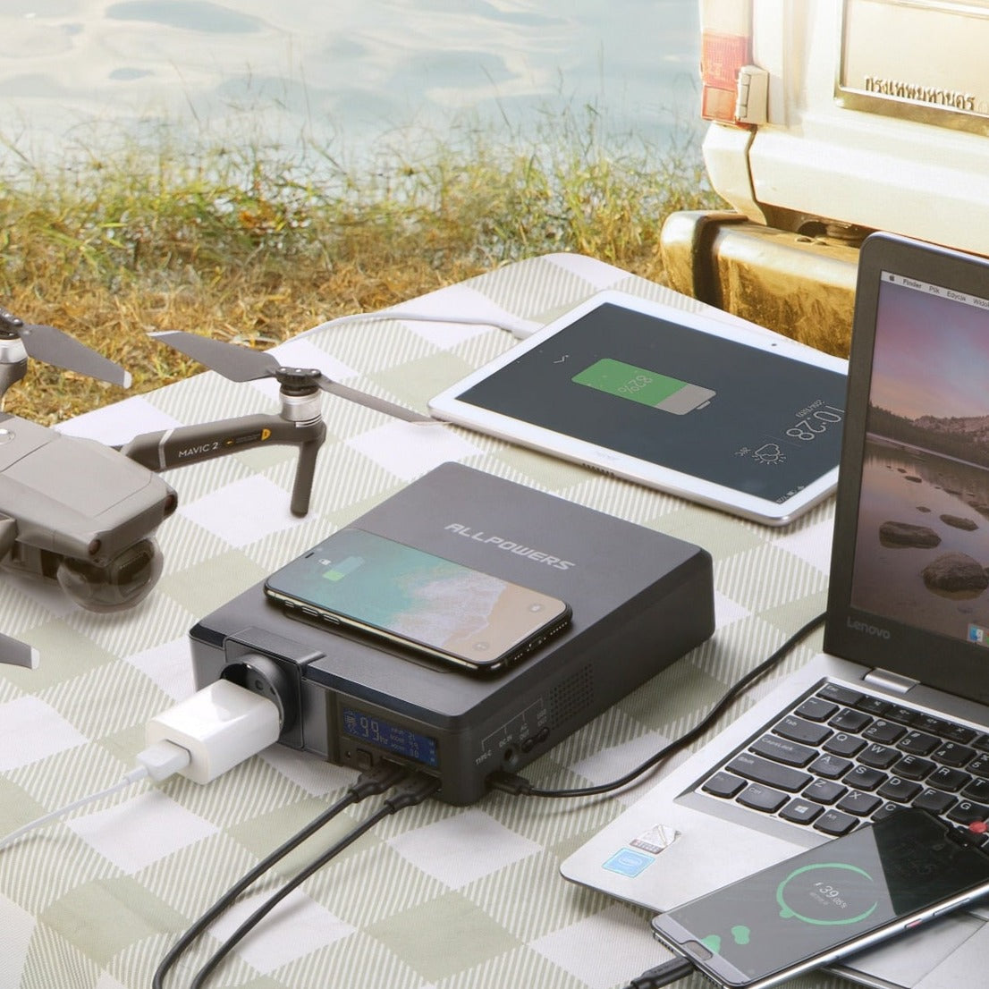 100W Fordable Solar Charger - EV Nouv 