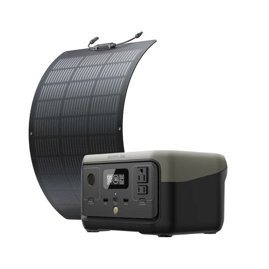 Powerstation with 100W Solar Panel - EV Nouv 